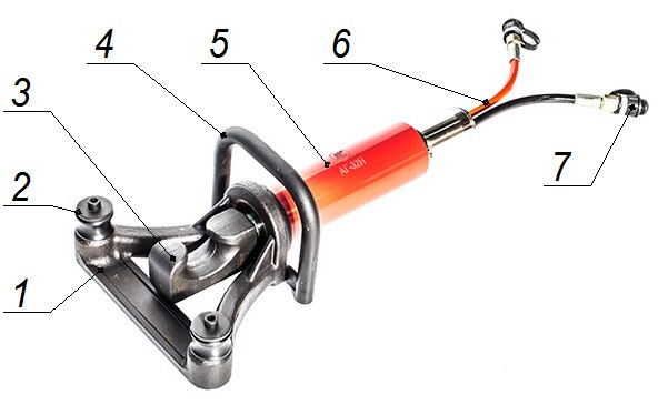Схема арматурогиба гидравлический АГ Схема арматурогиба гидравлический АГ
