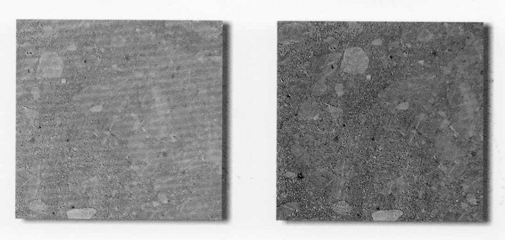 Поверхность бетона до и после обработки