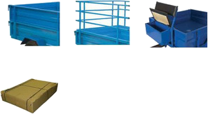 сплошной борт, борт-решетка, съемный ящик для инструментов, компактная упаковка удобная для транспортировки