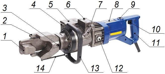 Схема арматурогиба электрический АГ-16Э