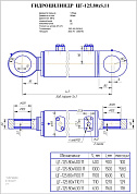 Гидроцилиндр ЦГ-125.80х1100.11