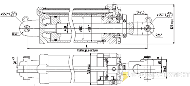 Гидроцилиндр С100/40х200-3.44 (Ц100х200-3)