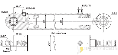 Гидроцилиндр МС110/56х1120-3(4).11(1520)