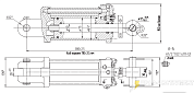 Гидроцилиндр С75/30х110-3.42 (Ц75х110-3)