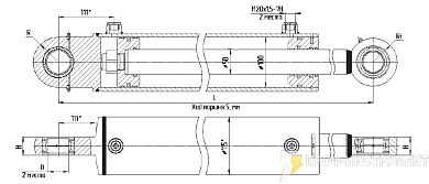 Гидроцилиндр МС100/50х400-3(4).11(700)