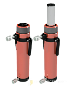 Домкрат универсальный гидравлический двойного действия ДУ150Г250