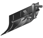 Отвал снежный "Целина" для мотоблоков Целина МБ, Каскад