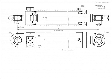 Гидроцилиндр ЦГ-100.60х1020.11