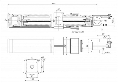 Гидроцилиндр ЦГ-150.125х7360.47