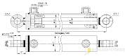 Гидроцилиндр МС50/25х400-3(4).22(580)