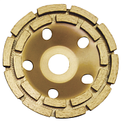 Чашка шлифовальная алмазная двухрядная (Strong) 150х22.23мм