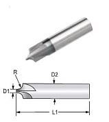 Фреза для внешнего радиуса MICRO100 d1,5мм CREM-060-100