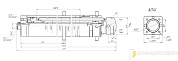 Гидроцилиндр опоры (аутригер) ГЦ-140.55х830.55 (293), А60/80.58.01.000-01