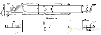 Гидроцилиндр плунжерный МРС63х400-3.22(600)