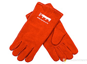 Краги спилковые КЕДР КС-12 КЕВЛАР, красные