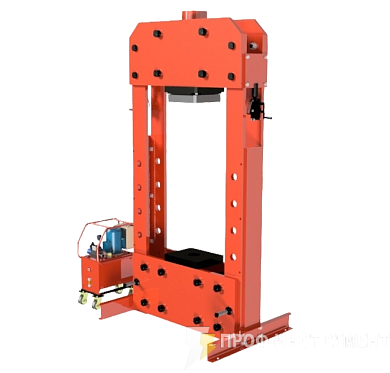 Пресс гидравлический с закрытой рамой ППК200800