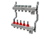 Коллектор нерж. в сборе с расходомерами 1" ВР-3/4" НР, 11 выходов