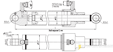 Гидроцилиндр МС80/40х320-3(4).22.2(620)