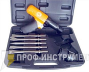 Молоток зубильный пневматический с комплектом зубил PTI-B-41120HK в кейсе﻿
