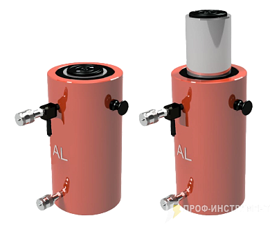 Домкрат гидравлический грузовой алюминиевый ДГА20П150