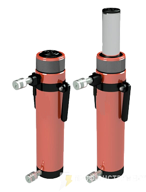 Домкрат универсальный гидравлический двойного действия ДУ20Г100