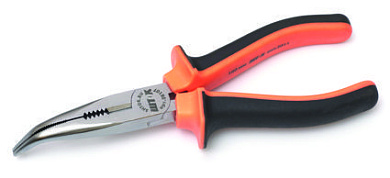 Тонкогубцы изогнутые 160 мм ШТОК 08107