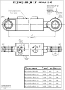 Гидроцилиндр ЦГ-140.90х1000.11-02