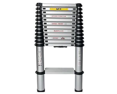 Лестница телескопическая 3.2м ШТОК (без чехла) 20013