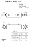 Гидроцилиндр ЦГ-80.50х320.11