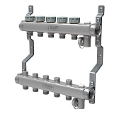 Коллектор нерж. в сборе универсальный 1" ВР-3/4" НР, 2 выхода