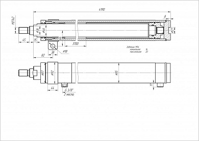 Гидроцилиндр ЦГ-70.56х3700.83
