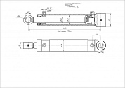 Гидроцилиндр ЦГ-63.40х270.22