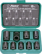 Набор ударных торцевых головок 1/2"- Hans, 84601