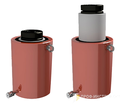 Домкрат гидравлический грузовой алюминиевый ДГА200П50