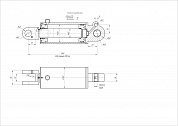 Гидроцилиндр ЦГ-120.60х208.22
