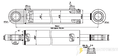 Гидроцилиндр МС125/63х710-4.11.6