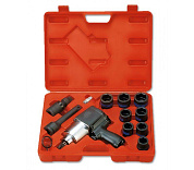 Пневматический ударный гайковерт с комплектом головок (14 предметов) KING TONY 64111MP02