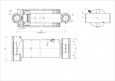Гидроцилиндр ЦГ-200.125х773.22